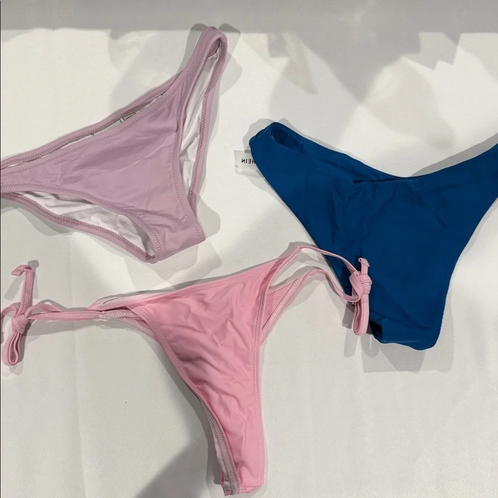 Three bikini Bottoms. All size small.
